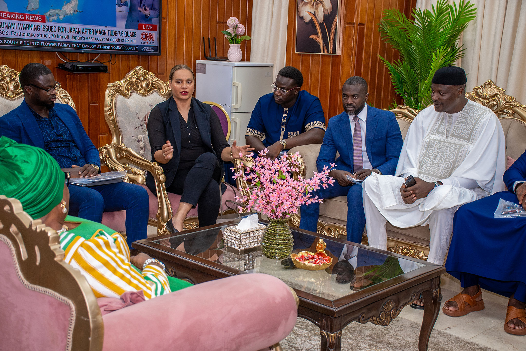 First Lady hosting Consul Manneh and Gambian investors 58