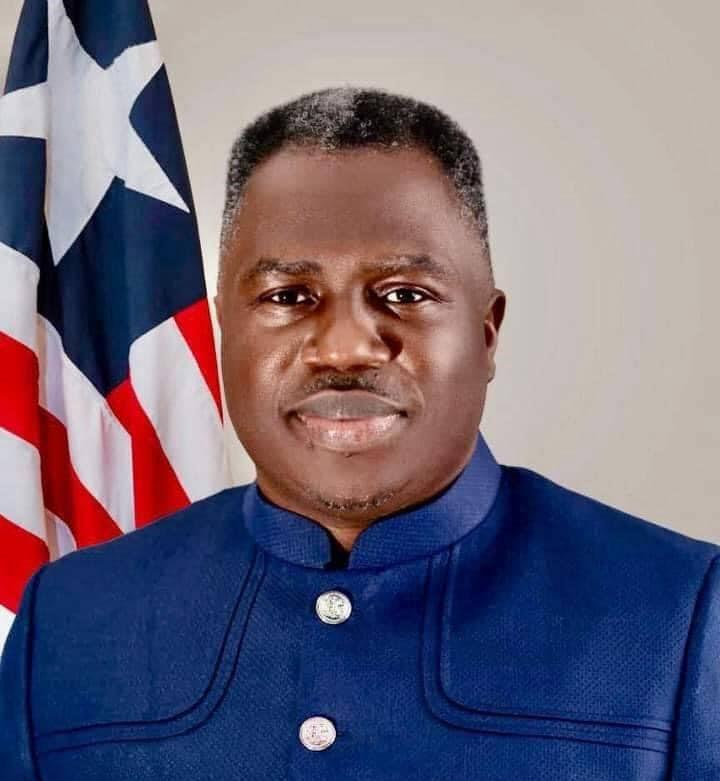 Portrait of H.E. Jeremiah Kpan Koung, Vice President of the Republic of Liberia